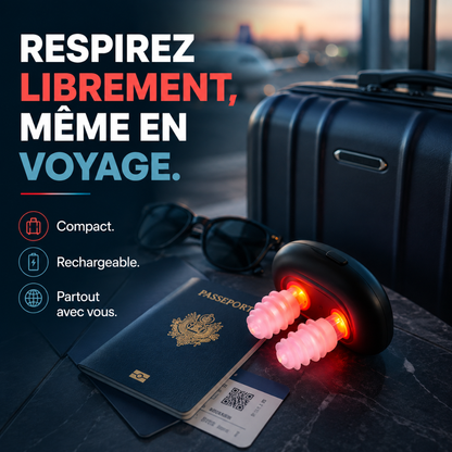 Respira — Appareil lumière rouge nasal pour mieux respirer