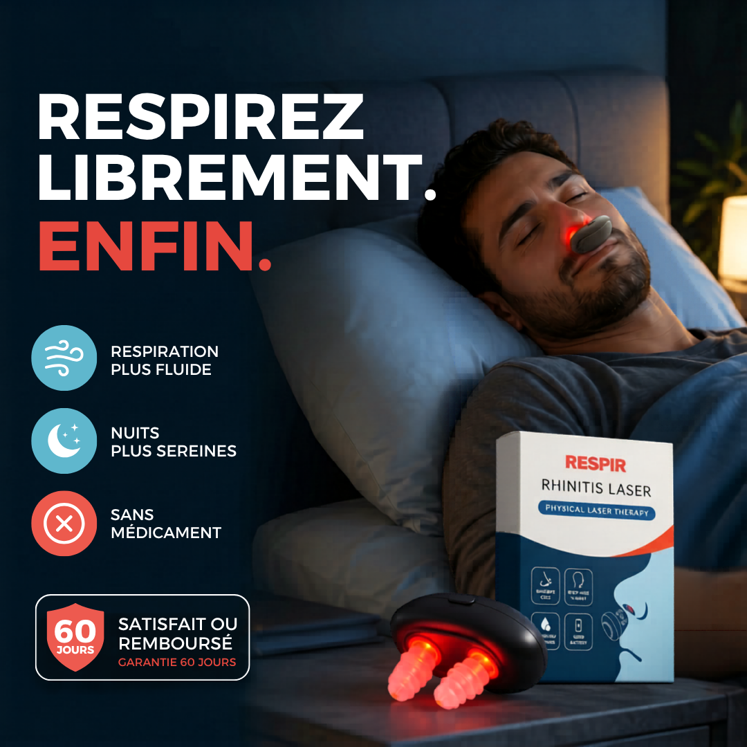 Respira — Appareil lumière rouge nasal pour mieux respirer