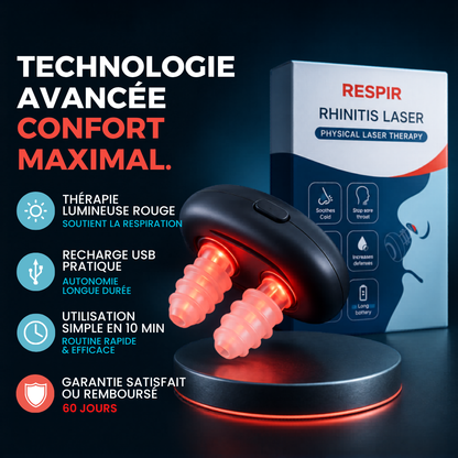 Respira — Appareil lumière rouge nasal pour mieux respirer