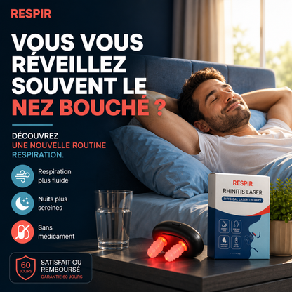 Respira — Appareil lumière rouge nasal pour mieux respirer