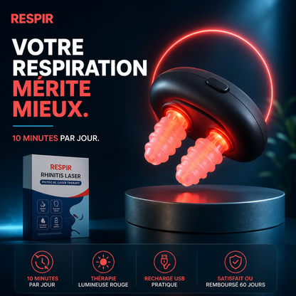 Respira — Appareil lumière rouge nasal pour mieux respirer